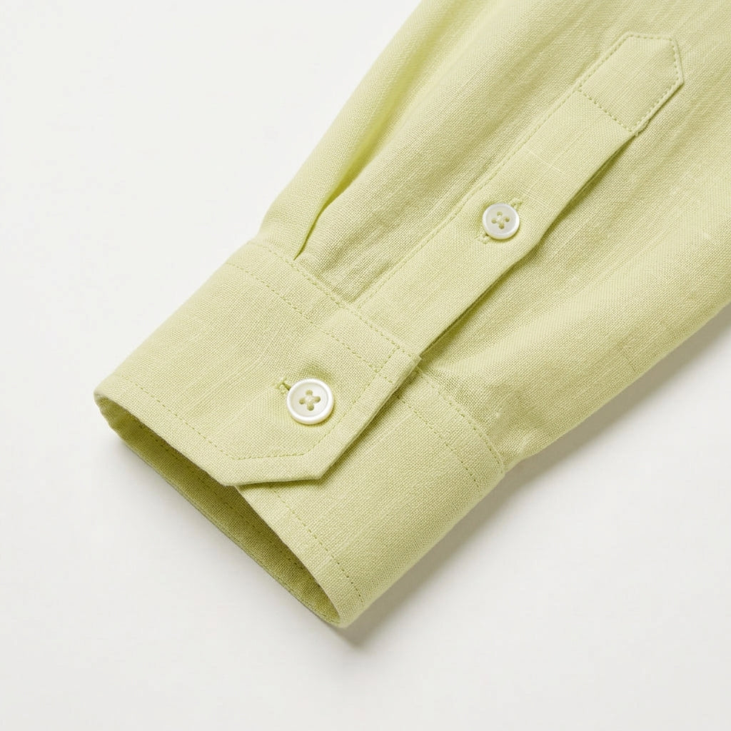 Butter Yellow Linen Shirt