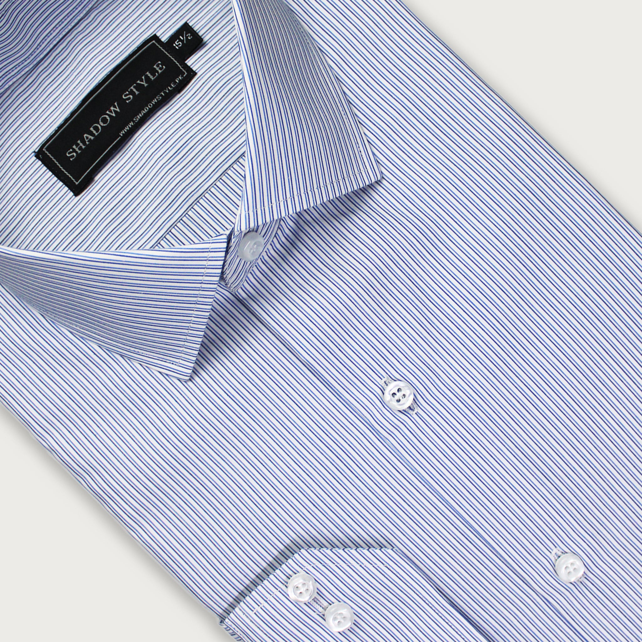 Black & Blue Pinstripe Shirt Shadowstyle Black & Blue Pinstripe Shirt Shadowstyle