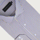 Blue & Brown Stripe Shirt