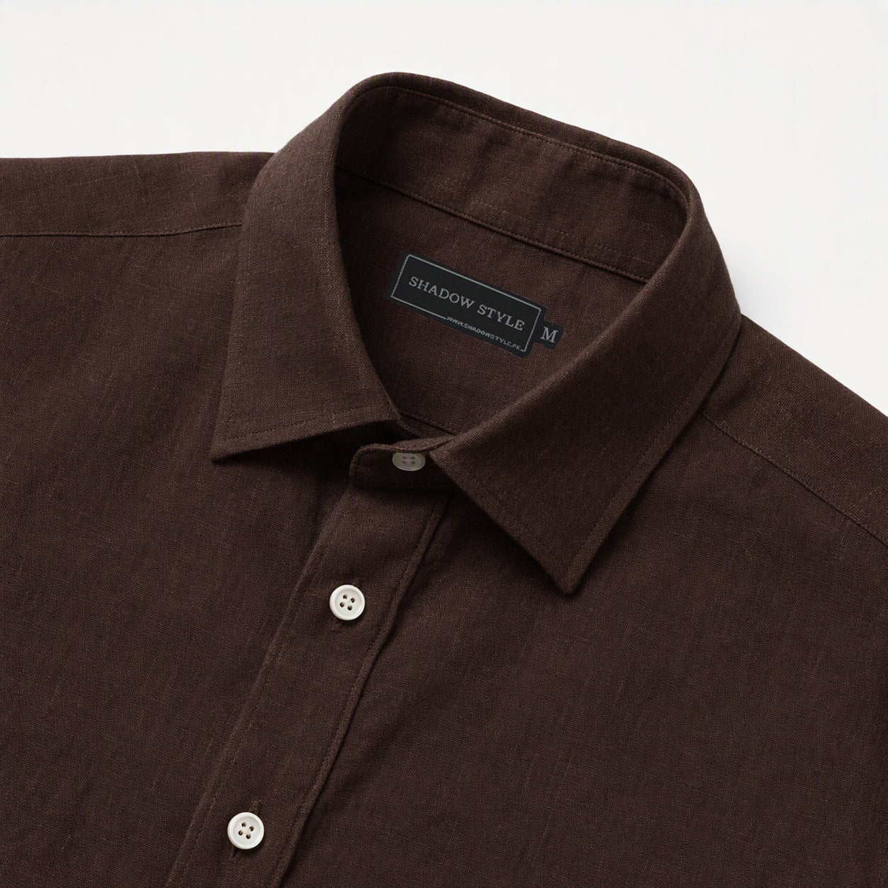 Chocolate Brown Linen Shirt