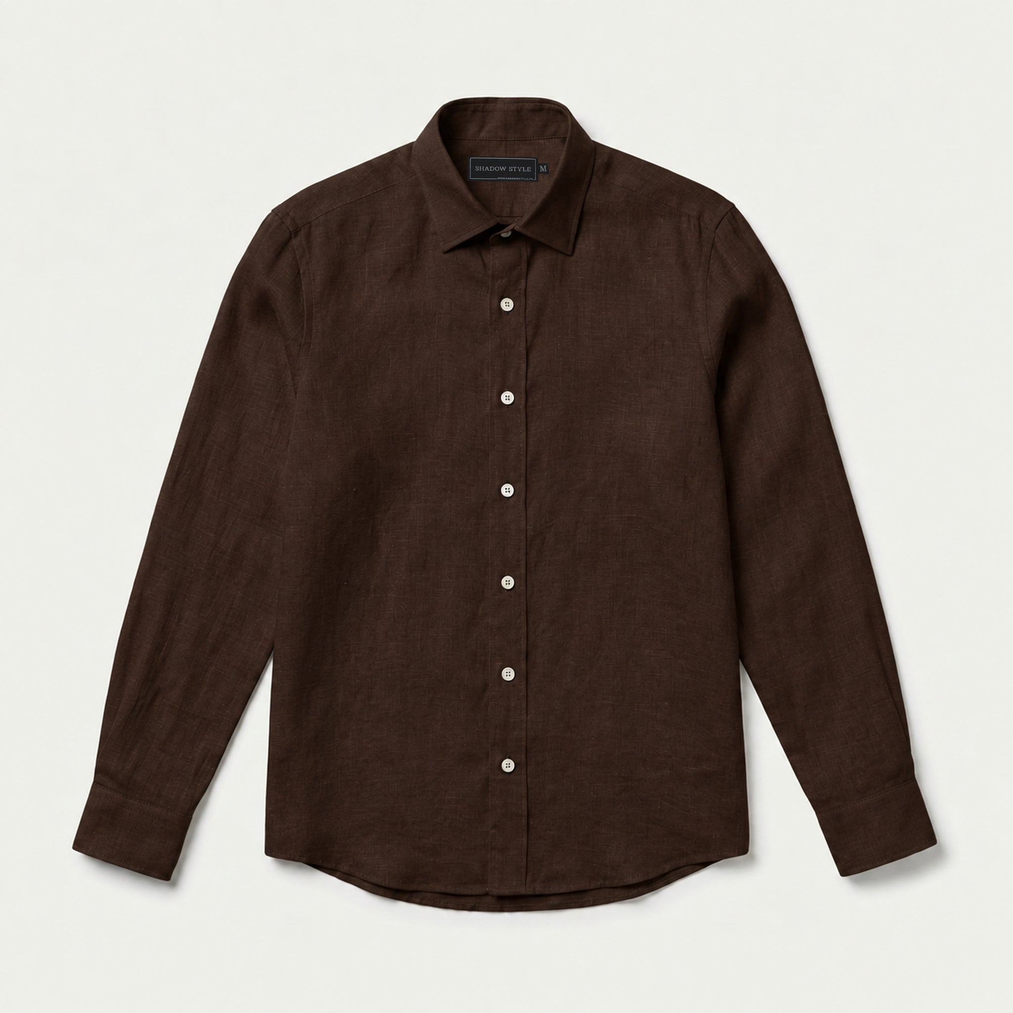 Chocolate Brown Linen Shirt