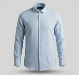 Ice Blue Linen Shirt
