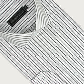 White & Black Stripe Shirt
