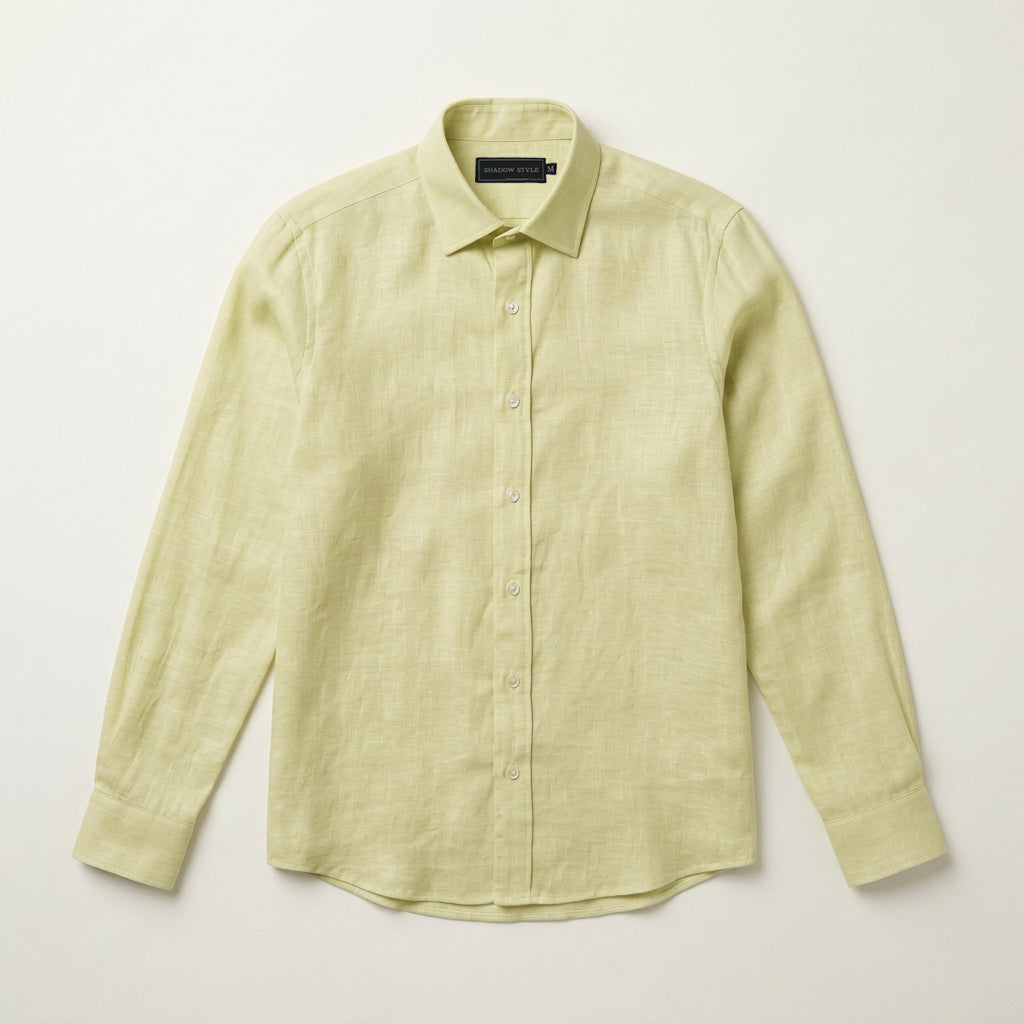 Butter Yellow Linen Shirt