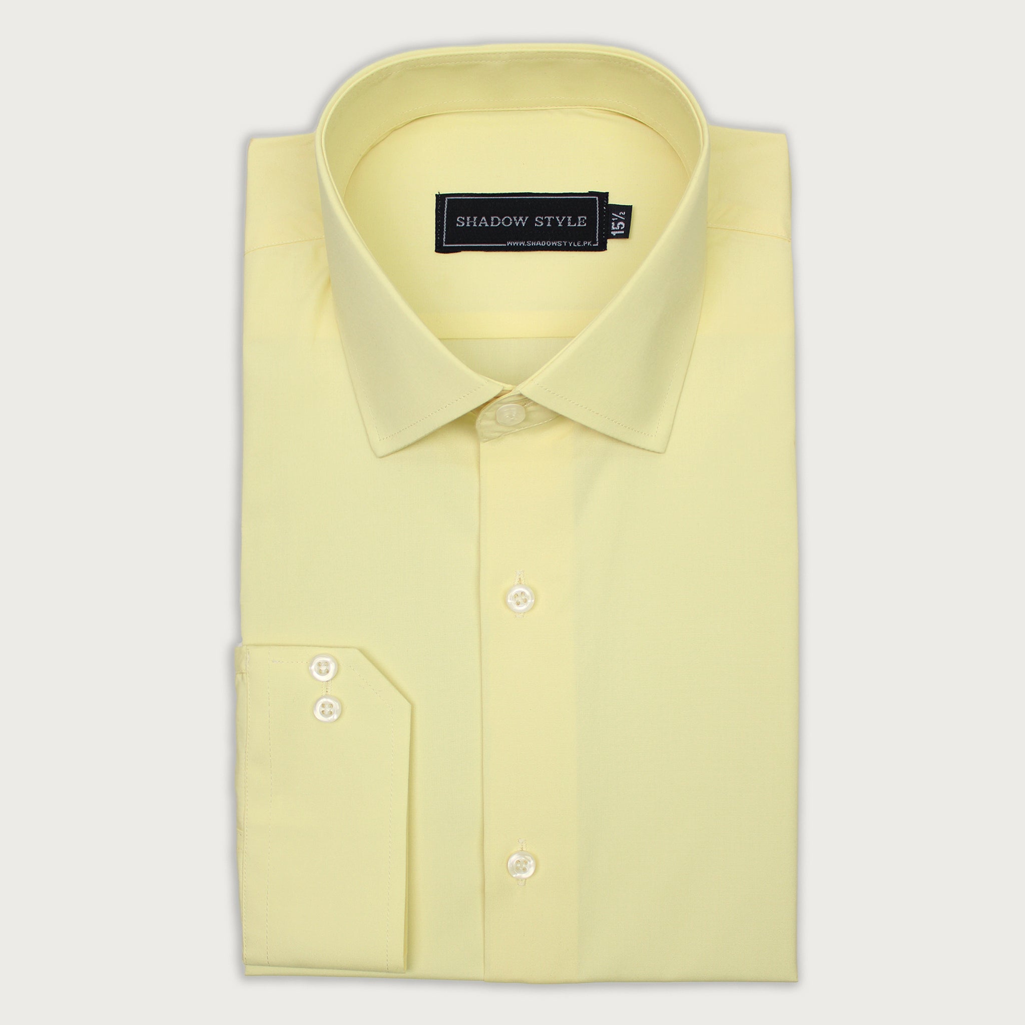 Pastel Yellow Formal Shirt