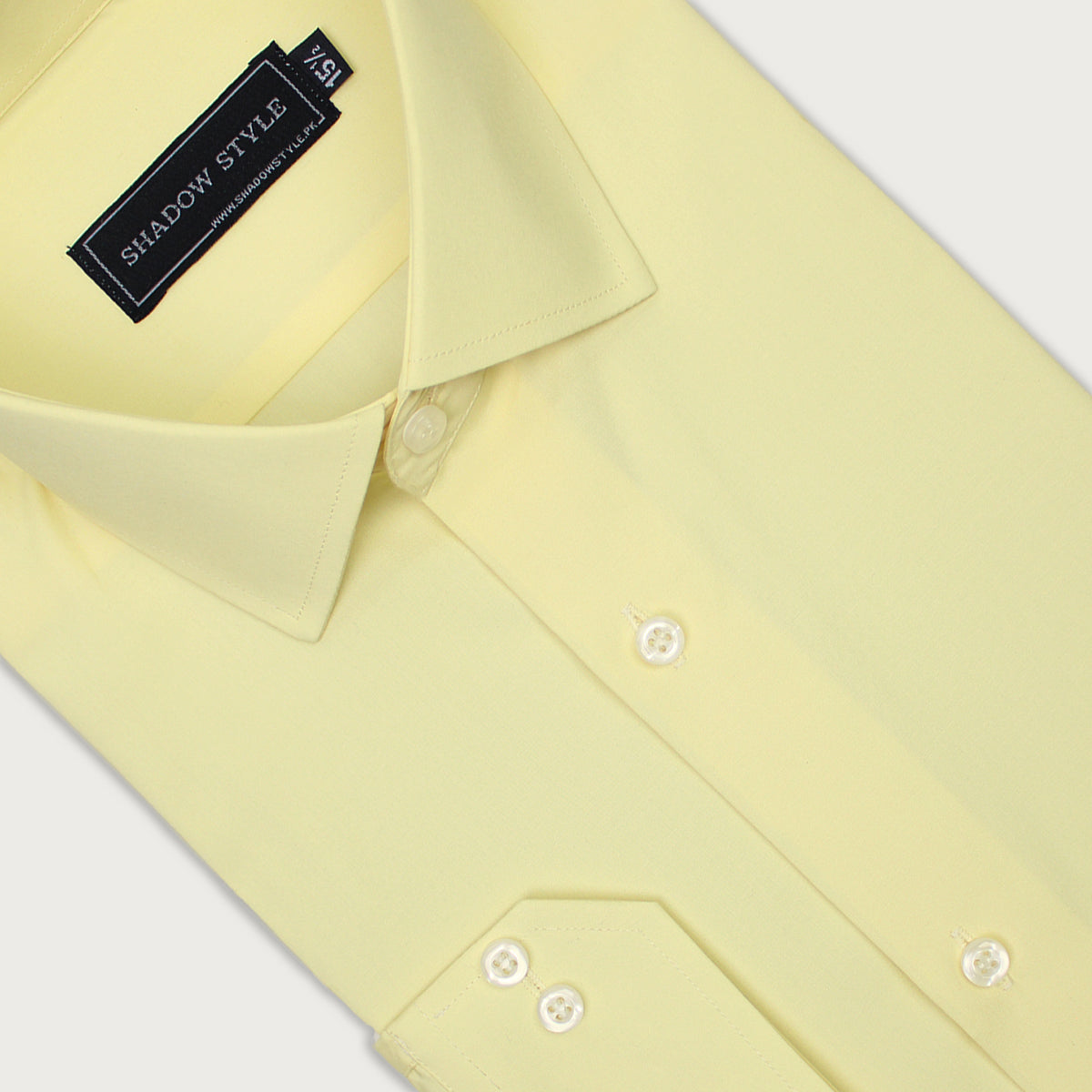 Pastel Yellow Formal Shirt