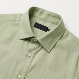 Olive Green Linen Shirt