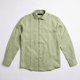 Olive Green Linen Shirt
