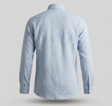 Ice Blue Linen Shirt