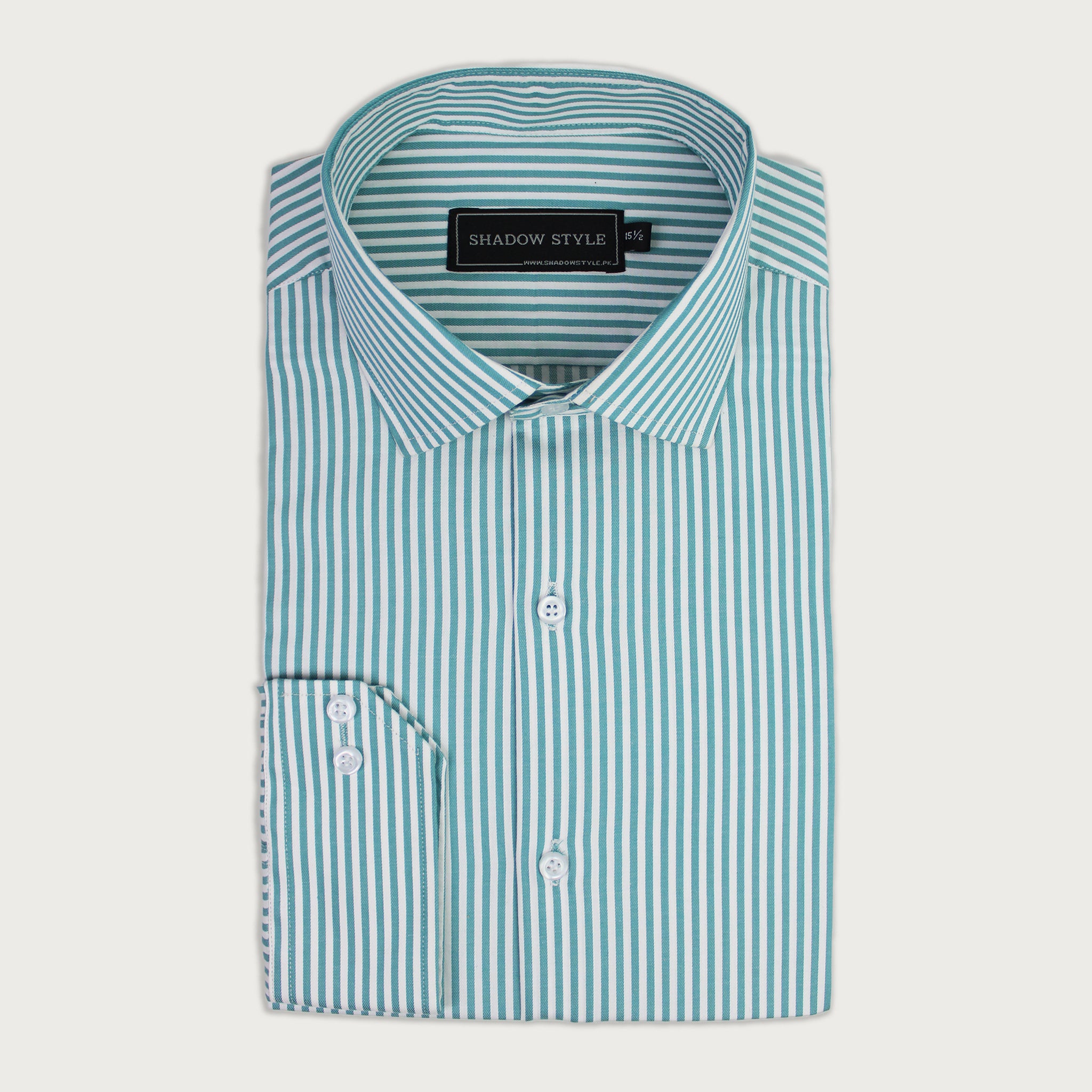 Aqua Green Stripe Shirt
