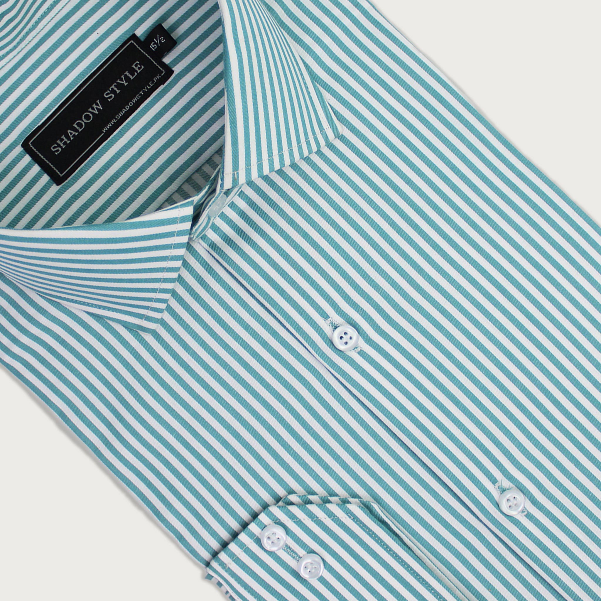 Aqua Green Stripe Shirt