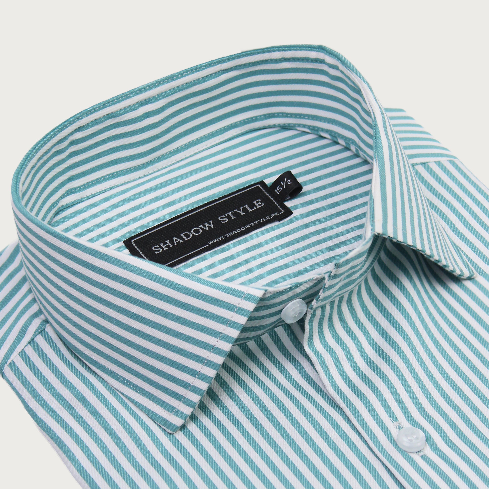 Aqua Green Stripe Shirt