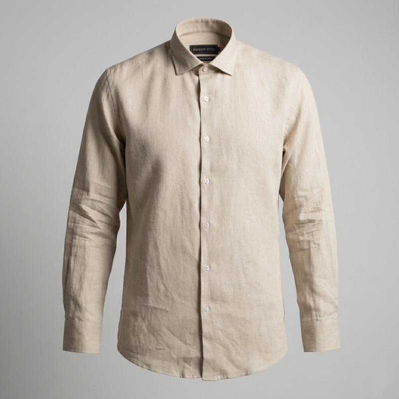 Beige Linen Shirt