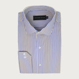 Blue & Brown Stripe Shirt