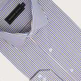 Blue & Brown Stripe Shirt