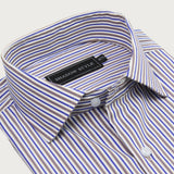 Blue & Brown Stripe Shirt