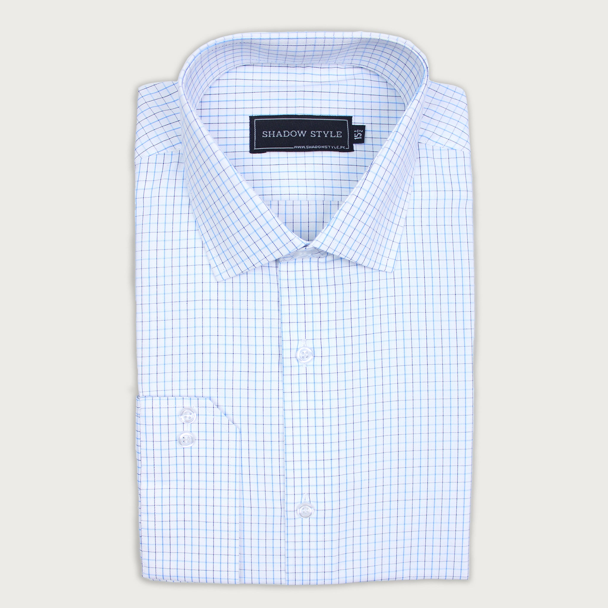 Blue Grid Check Shirt