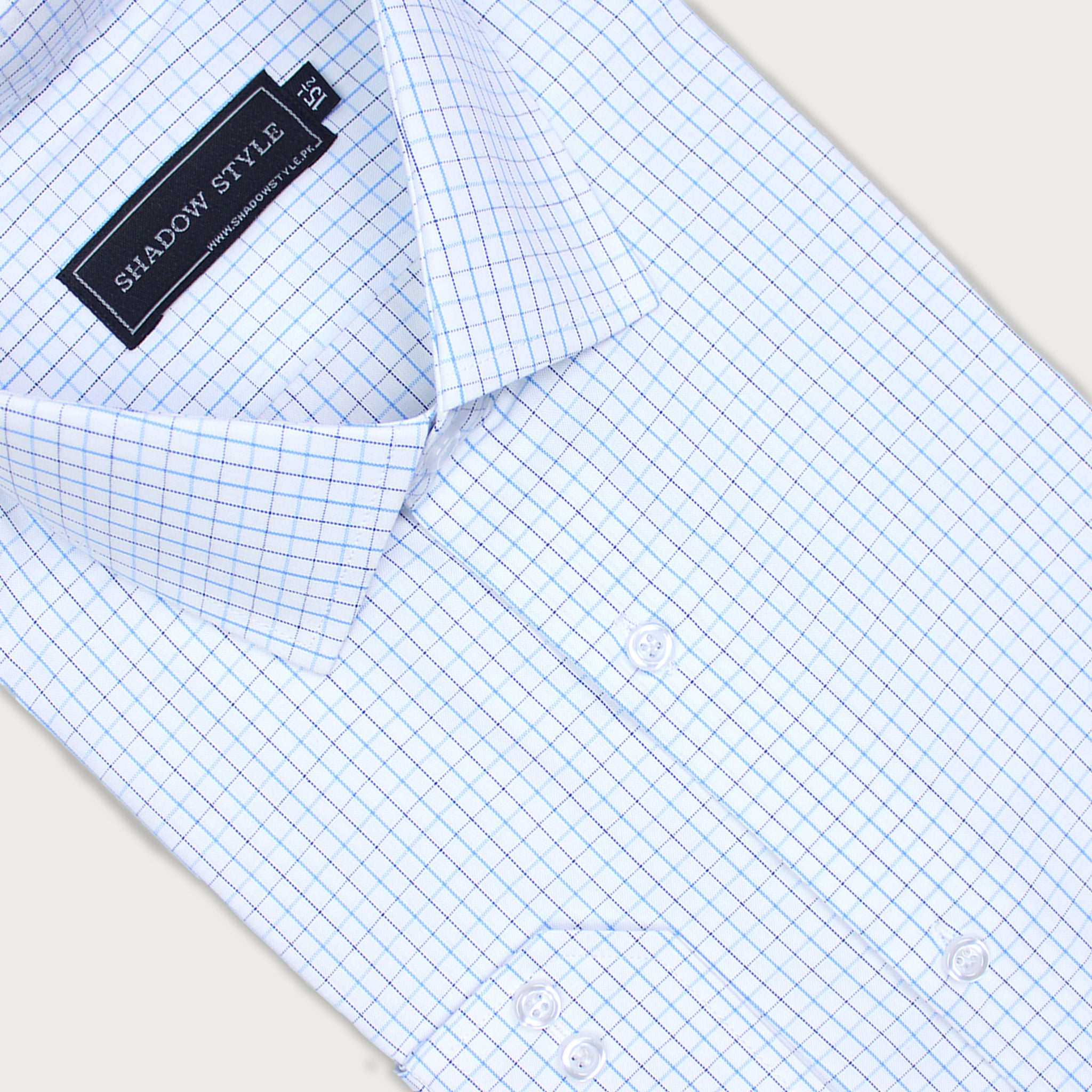 Blue Grid Check Shirt