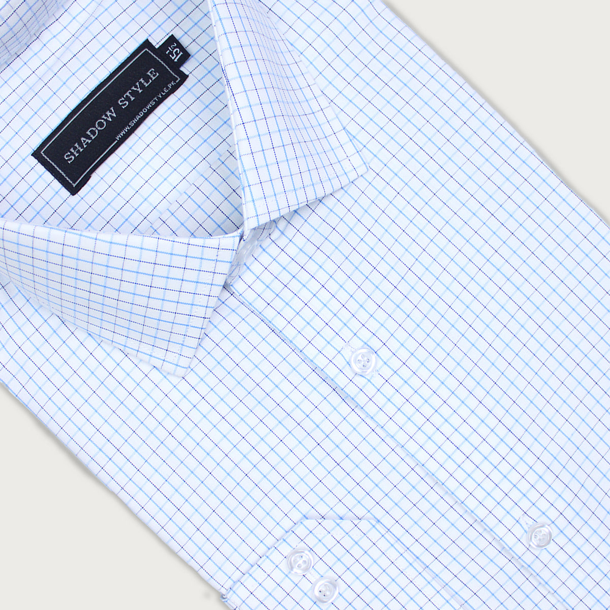 Blue Grid Check Shirt