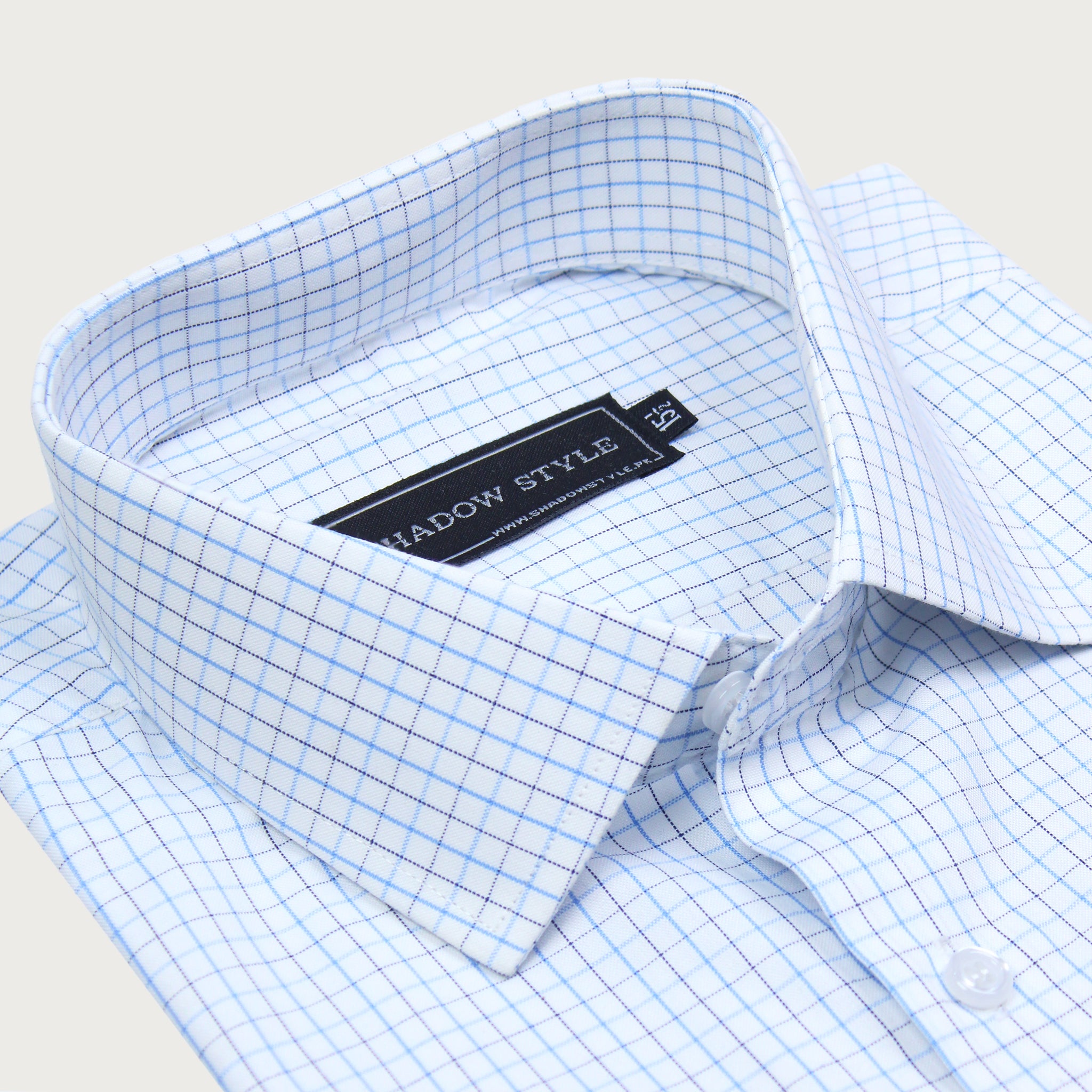 Blue Grid Check Shirt