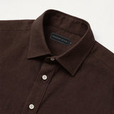 Chocolate Brown Linen Shirt