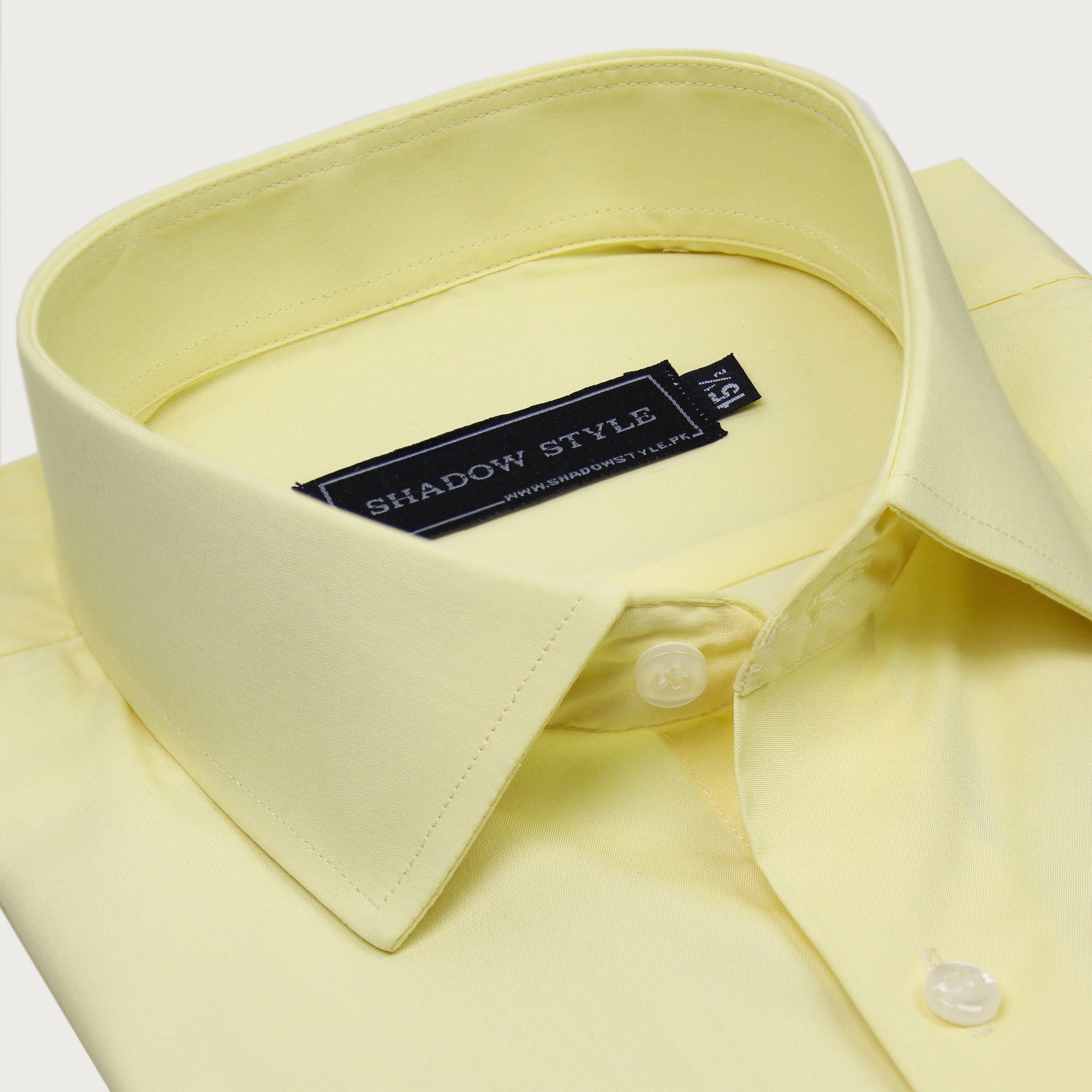 Pastel Yellow Formal Shirt