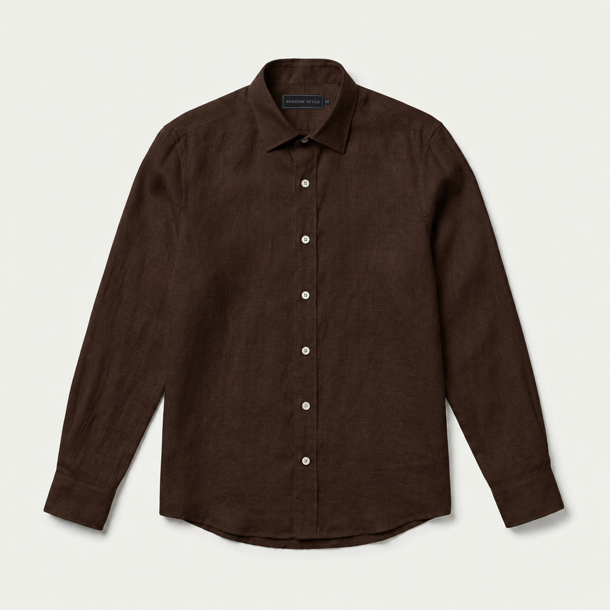 Chocolate Brown Linen Shirt