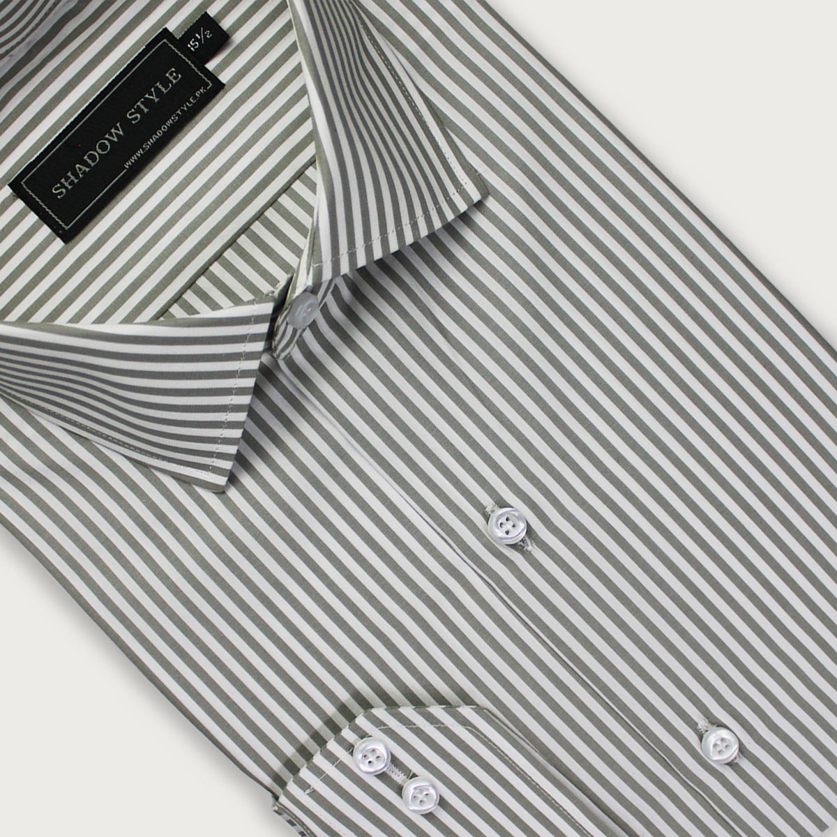 Olive Green Stripe Shirt