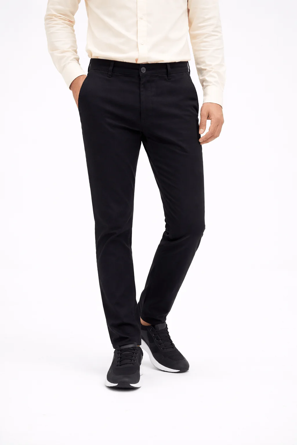 Black Smart Fit Chino
