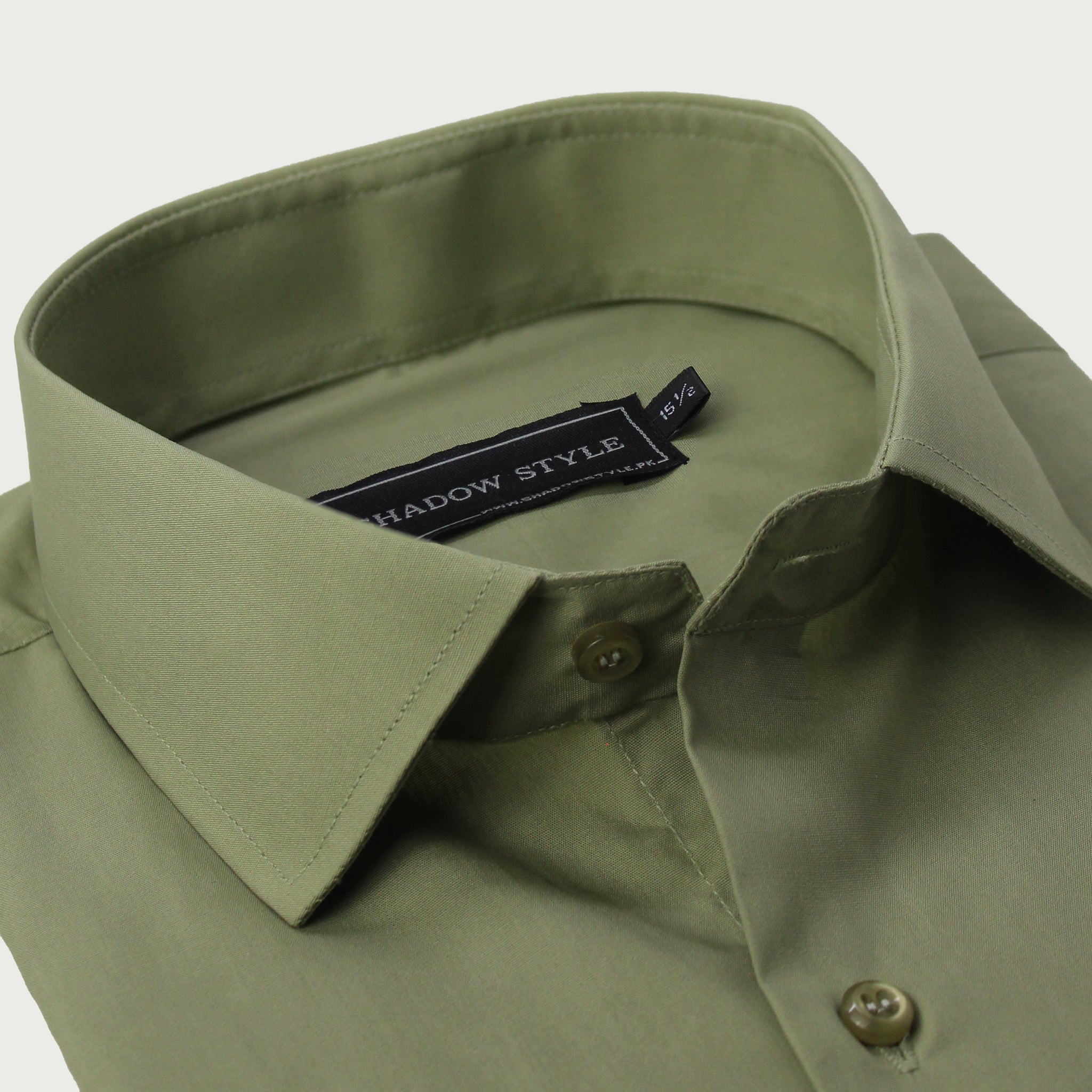 Olive Green Formal Shirt