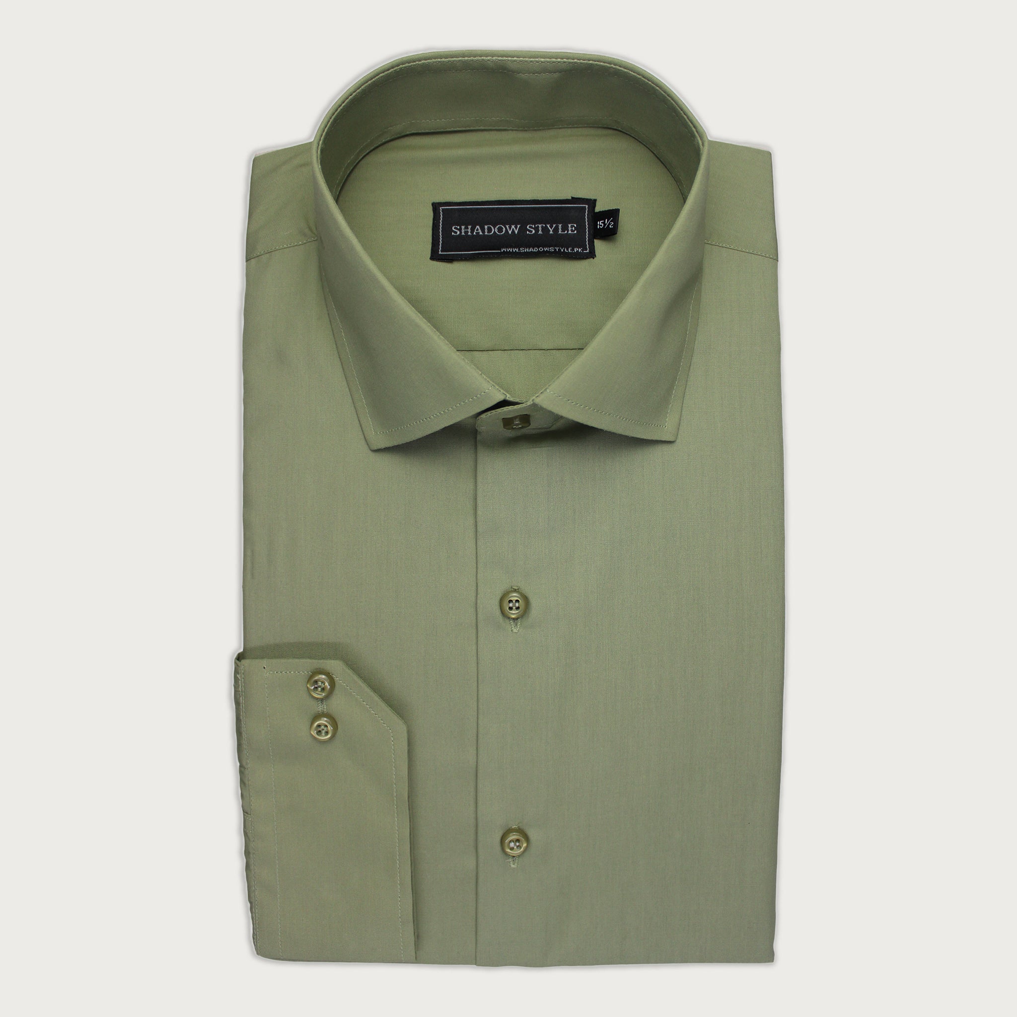Olive Green Formal Shirt