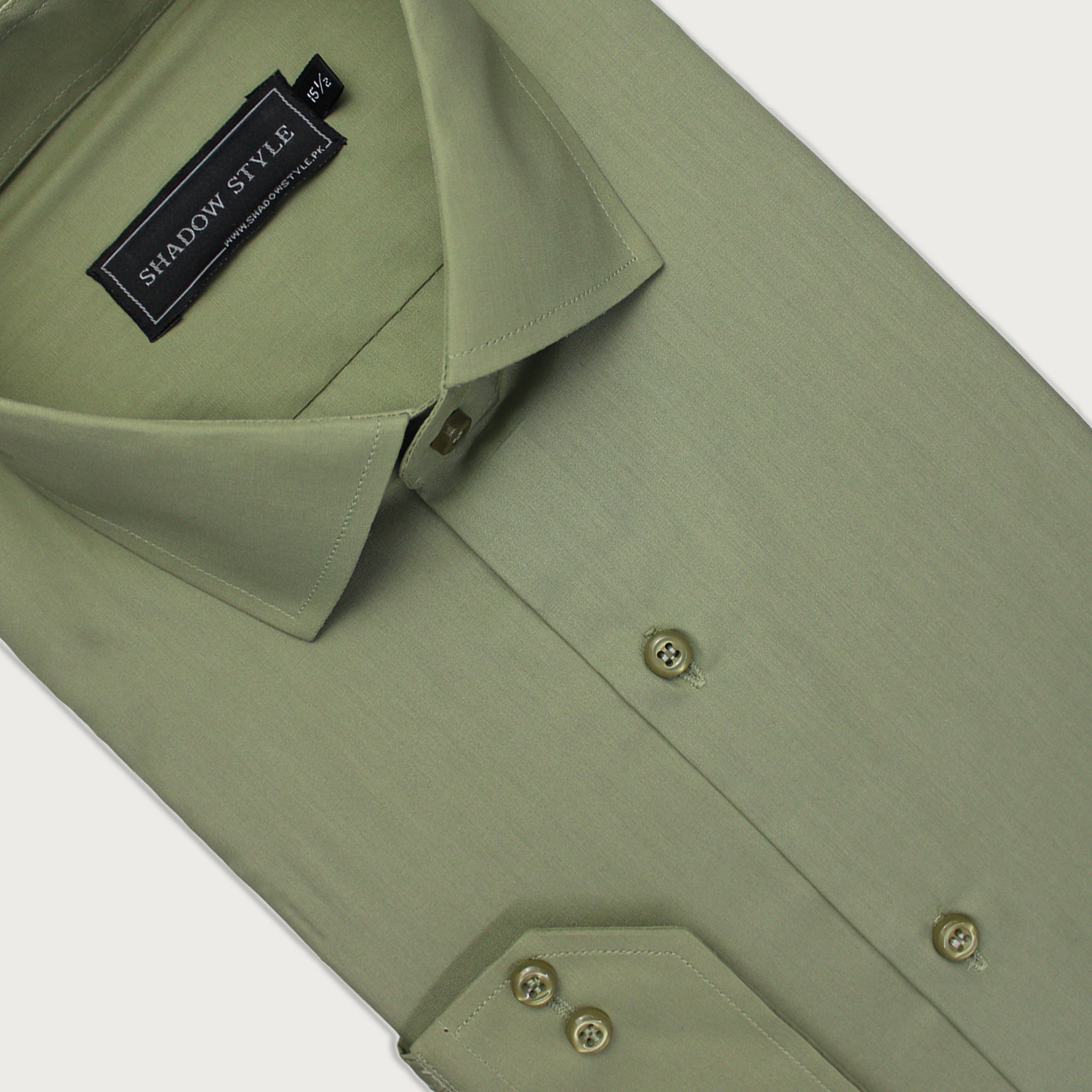 Olive Green Formal Shirt