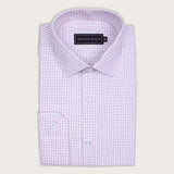 Lavender Check Formal Shirt