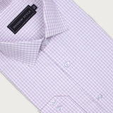 Lavender Check Formal Shirt
