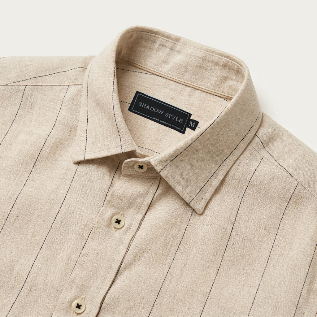 Pinstripe Linen Shirt