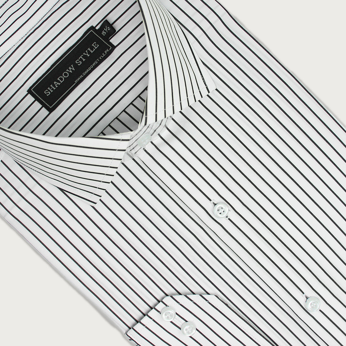 White & Black Stripe Shirt