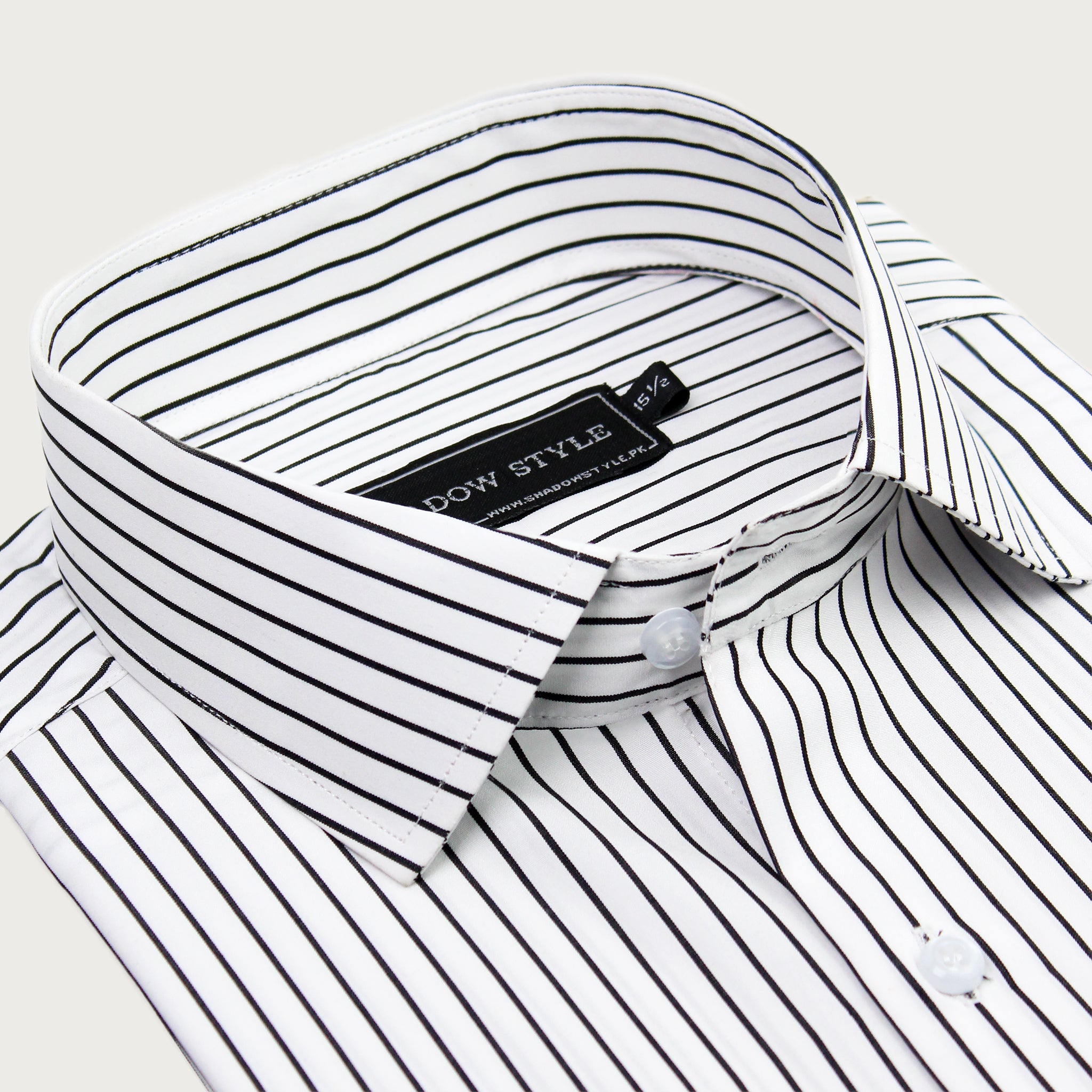 White & Black Stripe Shirt