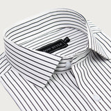 White & Black Stripe Shirt